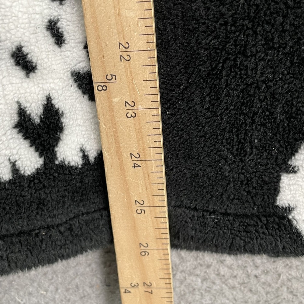 VTG Black Mountain Outdoor Jacket Women Small Sherpa Snowflake Cabin Made in USA - Picture 6 of 8